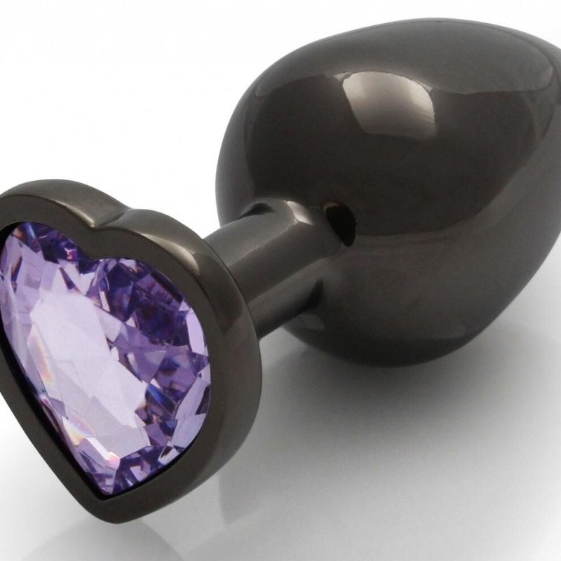 Bijou anal Heart Gem L 8 x 4cm Noir-Violet Bijou anal Heart Gem L 8 x 4cm Noir-Violet