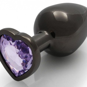 Bijou anal Heart Gem L 8 x 4cm Noir-Violet Bijou anal Heart Gem L 8 x 4cm Noir-Violet