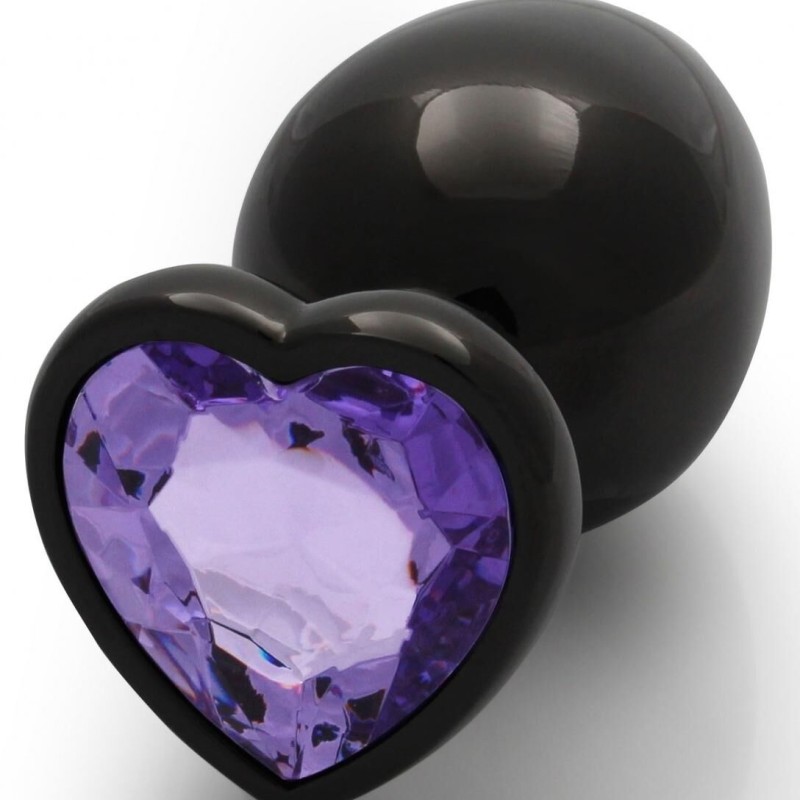 Bijou anal Heart Gem L 8 x 4cm Noir-Violet Bijou anal Heart Gem L 8 x 4cm Noir-Violet