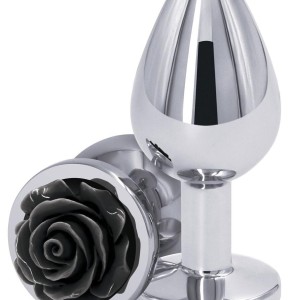 Plug Bijou REAR M 7 x 3.4cm Argenté-Noir Plug Bijou REAR M 7 x 3.4cm Argenté-Noir