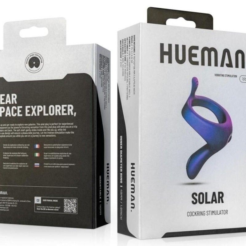 Cockring vibrant Solar Hueman - Diamètre 49mm Cockring vibrant Solar Hueman - Diamètre 49mm