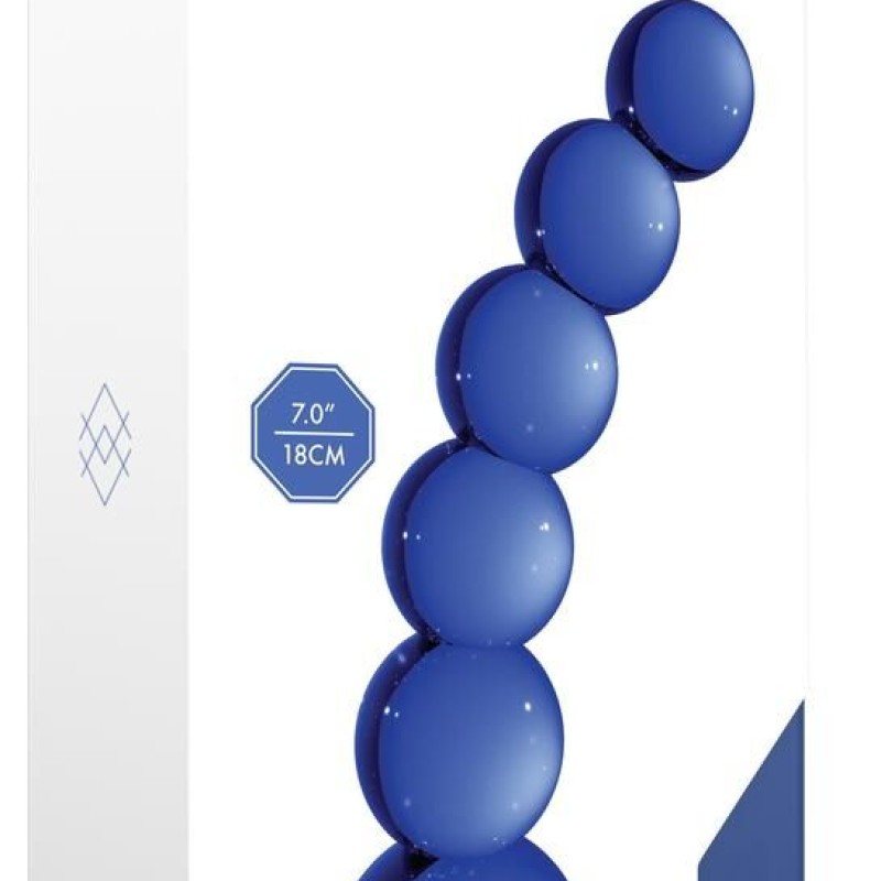 Gode en verre Planets Bleu 18 x 4.3 cm Gode en verre Planets Bleu 18 x 4.3 cm