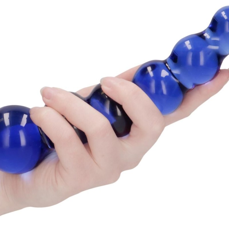 Gode en verre Planets Bleu 18 x 4.3 cm Gode en verre Planets Bleu 18 x 4.3 cm