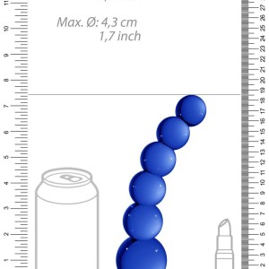 Gode en verre Planets Bleu 18 x 4.3 cm Gode en verre Planets Bleu 18 x 4.3 cm