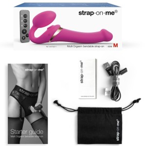Dildo Multi Orgasm Strap-On-Me M 15 x 3.8cm Fuchsia Dildo Multi Orgasm Strap-On-Me M 15 x 3.8cm Fuchsia