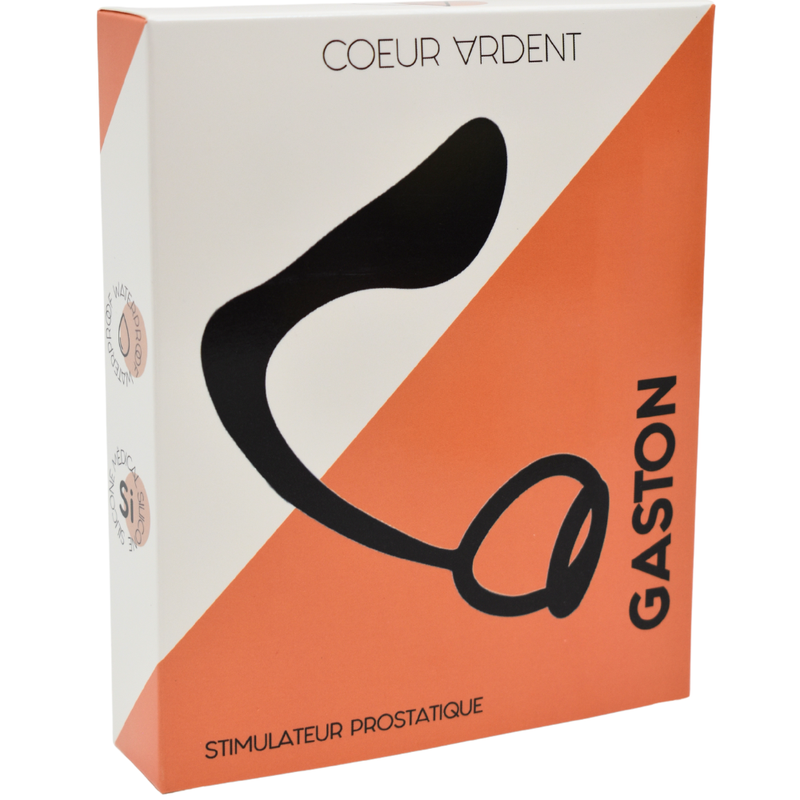Stimulateur Prostatique noir Gaston - Coeur Ardent Stimulateur Prostatique noir Gaston - Coeur Ardent