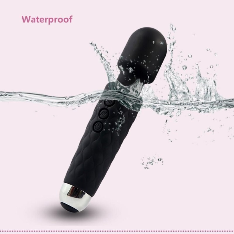 Wand vibromasseur noir 20 vitesses pas cher - sextoys pas cher Wand vibromasseur noir 20 vitesses pas cher - sextoys pas cher