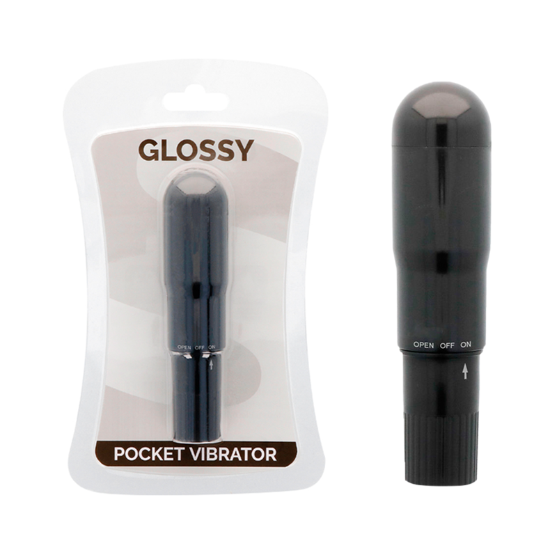 GLOSSY - VIBRATEUR DE POCHE NOIR
