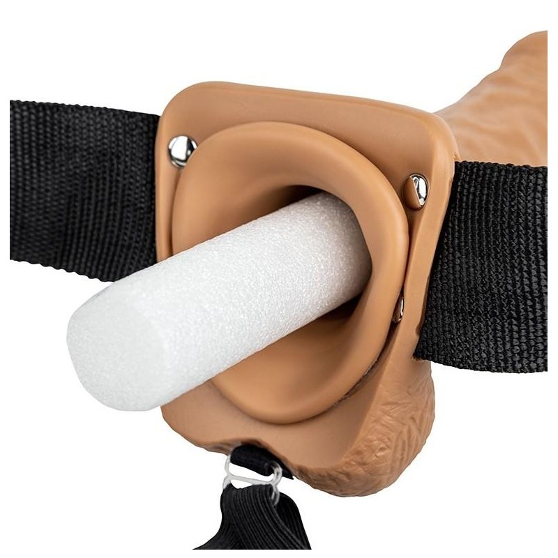Gode ceinture creux Hollow Strap On RealRock 18 x 4.5cm Latino Gode ceinture creux Hollow Strap On RealRock 18 x 4.5cm Latino