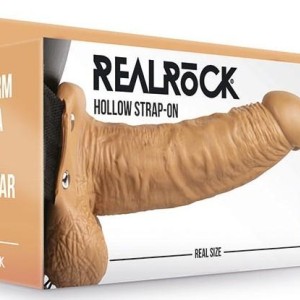 Gode ceinture creux Hollow Strap On RealRock 18 x 4.5cm Latino Gode ceinture creux Hollow Strap On RealRock 18 x 4.5cm Latino