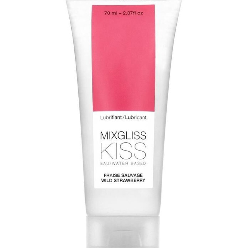 lubrifiant mixgliss, collection sensualité, fraicheur et sérénité avec ce lubrifiant kiss fraise sauvage