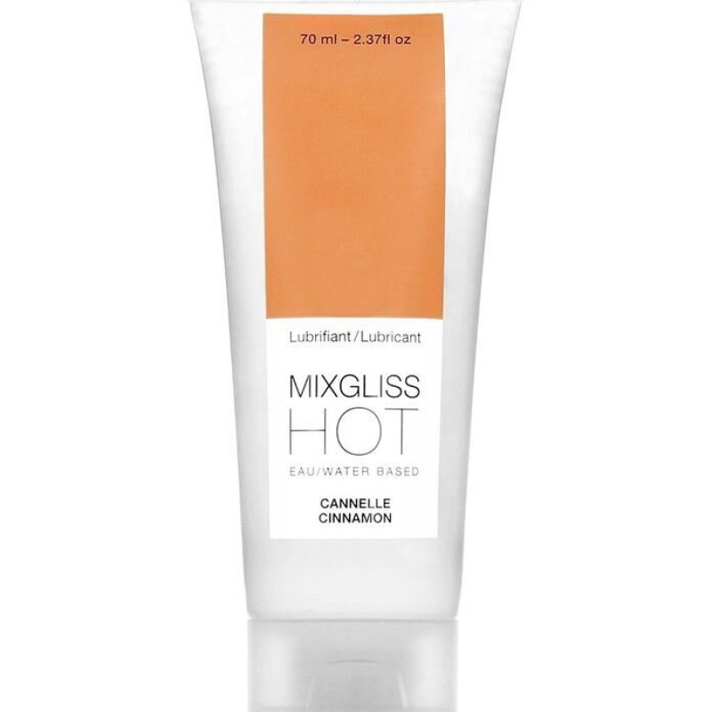 lubrifiant mixgliss, collection sensualité, fraicheur et sérénité avec ce lubrifiant hot cannelle