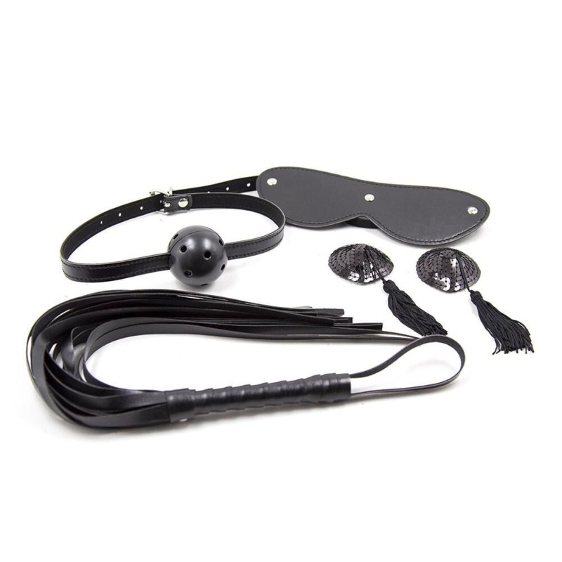 Ensemble de soumission en similicuir - accessoires BDSM pas cher Ensemble de soumission en similicuir - accessoires BDSM pas cher