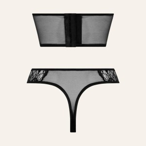 Ensemble de Lingerie Bustier & String Tiara - Élégance Sensuelle Ensemble de Lingerie Bustier & String Tiara - Élégance Sensuelle