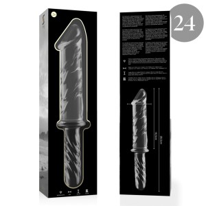 NEBULA SERIES BY IBIZA - MODÈLE 24 GODE EN VERRE BOROSILICATE CLAIR 28.5 CM -O- 5 CM NEBULA SERIES BY IBIZA - MODÈLE 24 GODE EN VERRE BOROSILICATE CLAIR 28.5 CM -O- 5 CM