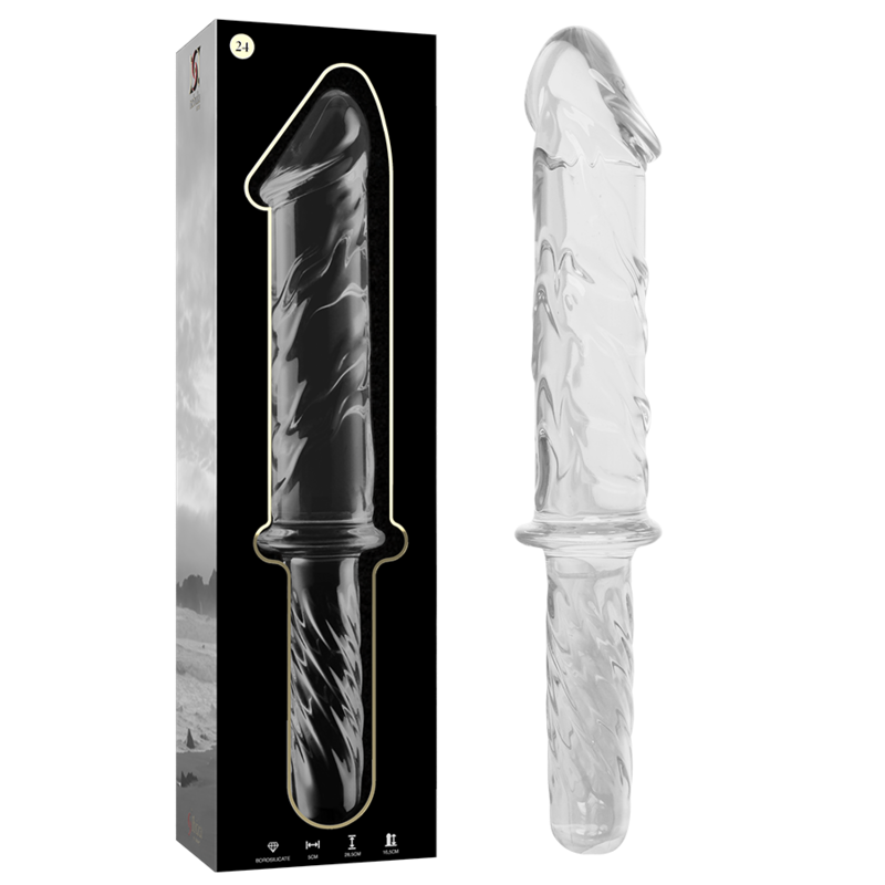 NEBULA SERIES BY IBIZA - MODÈLE 24 GODE EN VERRE BOROSILICATE CLAIR 28.5 CM -O- 5 CM NEBULA SERIES BY IBIZA - MODÈLE 24 GODE EN VERRE BOROSILICATE CLAIR 28.5 CM -O- 5 CM