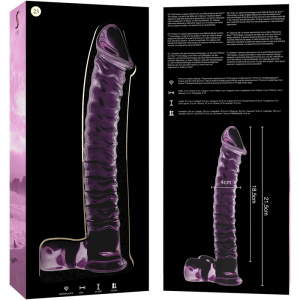 NEBULA SERIES BY IBIZA - MODÈLE 23 GODE EN VERRE BOROSILICATE CLAIR 21.5 CM -O- 4 CM NEBULA SERIES BY IBIZA - MODÈLE 23 GODE EN VERRE BOROSILICATE CLAIR 21.5 CM -O- 4 CM