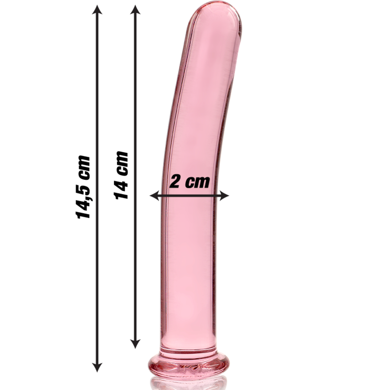 NEBULA SERIES BY IBIZA - MODÈLE 8 GODE EN VERRE BOROSILICATE CLAIR 14.5 CM -O- 2 CM NEBULA SERIES BY IBIZA - MODÈLE 8 GODE EN VERRE BOROSILICATE CLAIR 14.5 CM -O- 2 CM