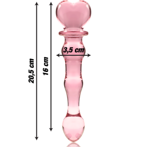 NEBULA SERIES BY IBIZA - MODÈLE 21 GODE EN VERRE BOROSILICATE CLAIR 20.5 CM -O- 3.5 CM NEBULA SERIES BY IBIZA - MODÈLE 21 GODE EN VERRE BOROSILICATE CLAIR 20.5 CM -O- 3.5 CM