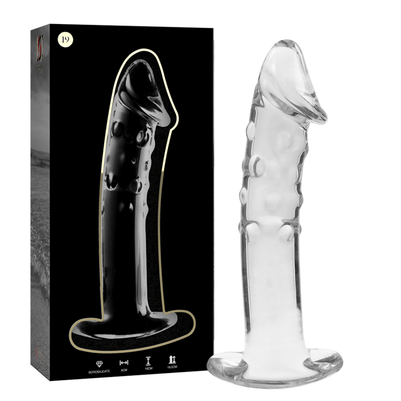 NEBULA SERIES BY IBIZA - MODÈLE 19 GODE EN VERRE BOROSILICATE CLAIR 18.5 CM -O- 4 CM NEBULA SERIES BY IBIZA - MODÈLE 19 GODE EN VERRE BOROSILICATE CLAIR 18.5 CM -O- 4 CM