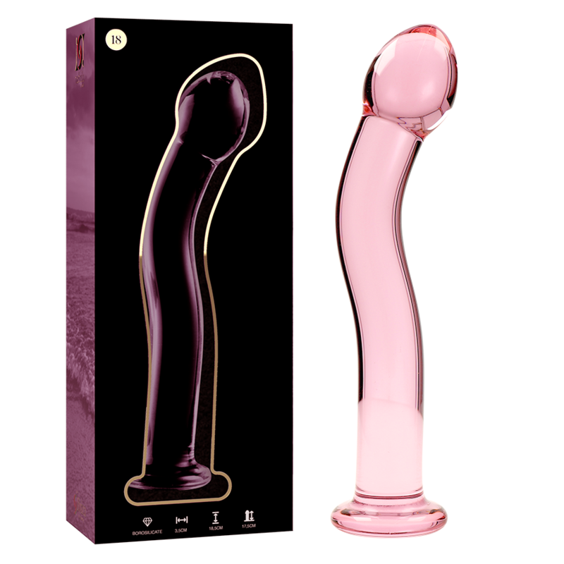 NEBULA SERIES BY IBIZA - MODÈLE 18 GODE EN VERRE BOROSILICATE CLAIR 18.5 CM -O- 3.5 CM NEBULA SERIES BY IBIZA - MODÈLE 18 GODE EN VERRE BOROSILICATE CLAIR 18.5 CM -O- 3.5 CM