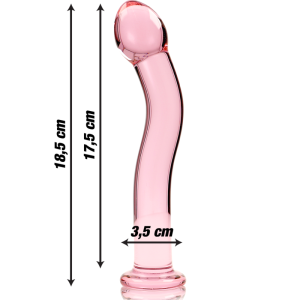 NEBULA SERIES BY IBIZA - MODÈLE 18 GODE EN VERRE BOROSILICATE CLAIR 18.5 CM -O- 3.5 CM NEBULA SERIES BY IBIZA - MODÈLE 18 GODE EN VERRE BOROSILICATE CLAIR 18.5 CM -O- 3.5 CM