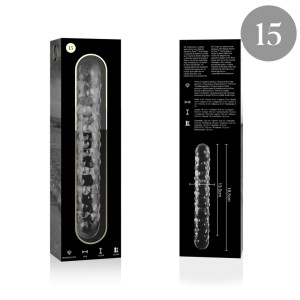 NEBULA SERIES BY IBIZA - MODÈLE 15 GODE EN VERRE BOROSILICATE CLAIR 18.5 CM -O- 3 CM NEBULA SERIES BY IBIZA - MODÈLE 15 GODE EN VERRE BOROSILICATE CLAIR 18.5 CM -O- 3 CM