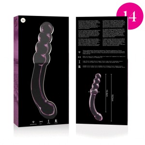 NEBULA SERIES BY IBIZA - MODÈLE 14 GODE EN VERRE BOROSILICATE CLAIR 18.5 CM -O- 3 CM NEBULA SERIES BY IBIZA - MODÈLE 14 GODE EN VERRE BOROSILICATE CLAIR 18.5 CM -O- 3 CM