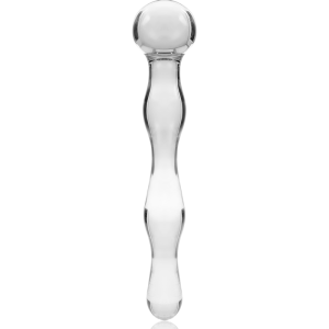NEBULA SERIES BY IBIZA - MODÈLE 13 GODE EN VERRE BOROSILICATE CLAIR 18 CM -O- 3.5 CM NEBULA SERIES BY IBIZA - MODÈLE 13 GODE EN VERRE BOROSILICATE CLAIR 18 CM -O- 3.5 CM