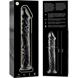 NEBULA SERIES BY IBIZA - MODÈLE 12 GODE EN VERRE BOROSILICATE CLAIR 17 CM -O- 3.5 CM NEBULA SERIES BY IBIZA - MODÈLE 12 GODE EN VERRE BOROSILICATE CLAIR 17 CM -O- 3.5 CM