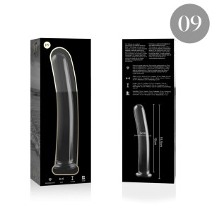 NEBULA SERIES BY IBIZA - MODÈLE 9 GODE EN VERRE BOROSILICATE CLAIR 15.5 CM -O- 2.5 CM NEBULA SERIES BY IBIZA - MODÈLE 9 GODE EN VERRE BOROSILICATE CLAIR 15.5 CM -O- 2.5 CM
