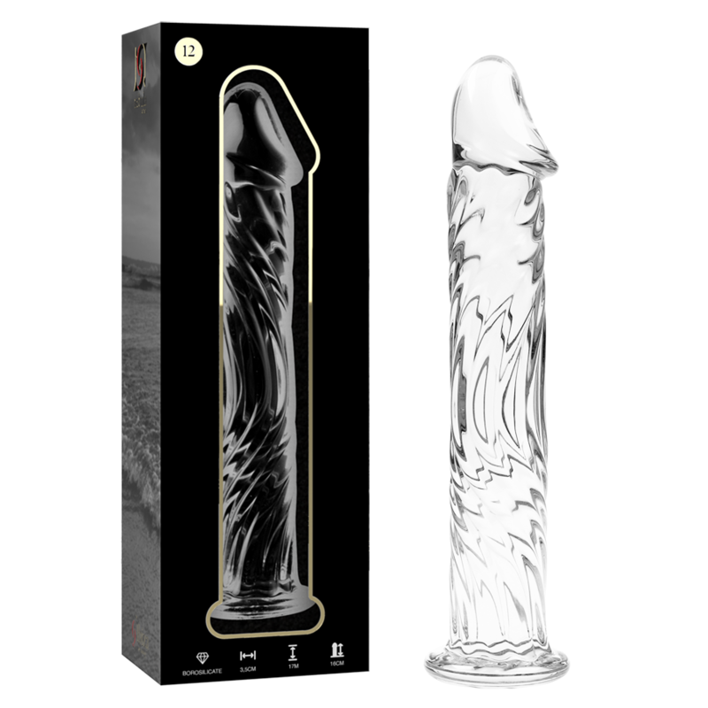 NEBULA SERIES BY IBIZA - MODÈLE 12 GODE EN VERRE BOROSILICATE CLAIR 17 CM -O- 3.5 CM NEBULA SERIES BY IBIZA - MODÈLE 12 GODE EN VERRE BOROSILICATE CLAIR 17 CM -O- 3.5 CM