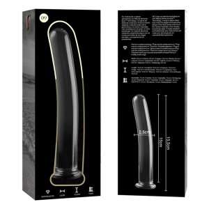 NEBULA SERIES BY IBIZA - MODÈLE 9 GODE EN VERRE BOROSILICATE CLAIR 15.5 CM -O- 2.5 CM NEBULA SERIES BY IBIZA - MODÈLE 9 GODE EN VERRE BOROSILICATE CLAIR 15.5 CM -O- 2.5 CM