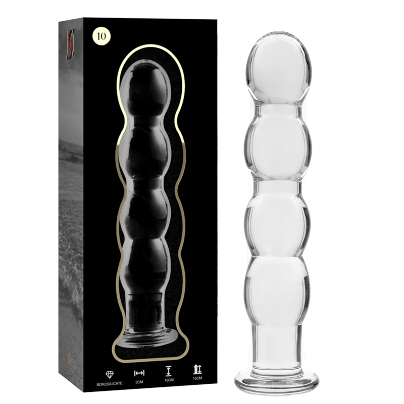 NEBULA SERIES BY IBIZA - MODÈLE 10 GODE EN VERRE BOROSILICATE CLAIR 16.5 CM -O- 3.5 CM NEBULA SERIES BY IBIZA - MODÈLE 10 GODE EN VERRE BOROSILICATE CLAIR 16.5 CM -O- 3.5 CM