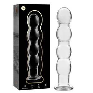 NEBULA SERIES BY IBIZA - MODÈLE 10 GODE EN VERRE BOROSILICATE CLAIR 16.5 CM -O- 3.5 CM NEBULA SERIES BY IBIZA - MODÈLE 10 GODE EN VERRE BOROSILICATE CLAIR 16.5 CM -O- 3.5 CM