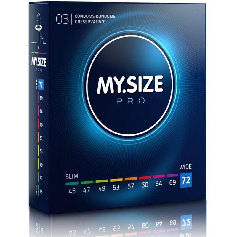 MY SIZE - PRO PRÉSERVATIFS 72 MM 3 UNITÉS MY SIZE - PRO PRÉSERVATIFS 72 MM 3 UNITÉS