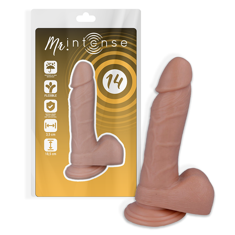 MR INTENSE - 14 PÉNIS RÉALISTE 18.5 CM -O- 3.8 CM MR INTENSE - 14 PÉNIS RÉALISTE 18.5 CM -O- 3.8 CM