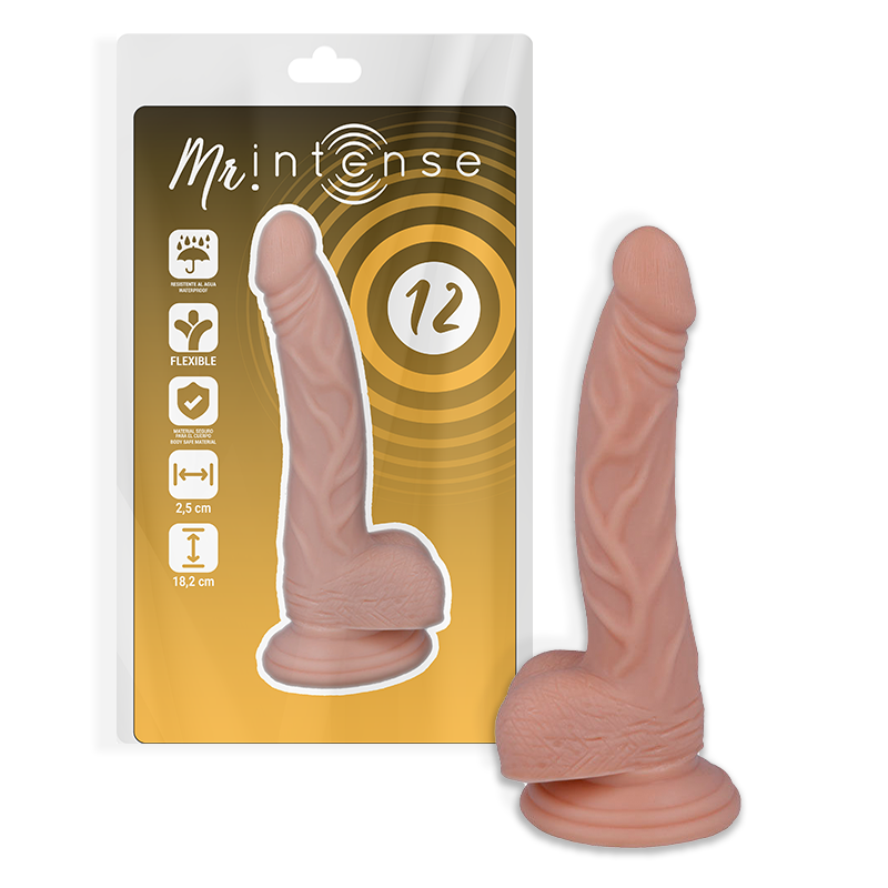 MR INTENSE - 12 PÉNIS RÉALISTE 18.2 CM -O- 2.5 CM MR INTENSE - 12 PÉNIS RÉALISTE 18.2 CM -O- 2.5 CM