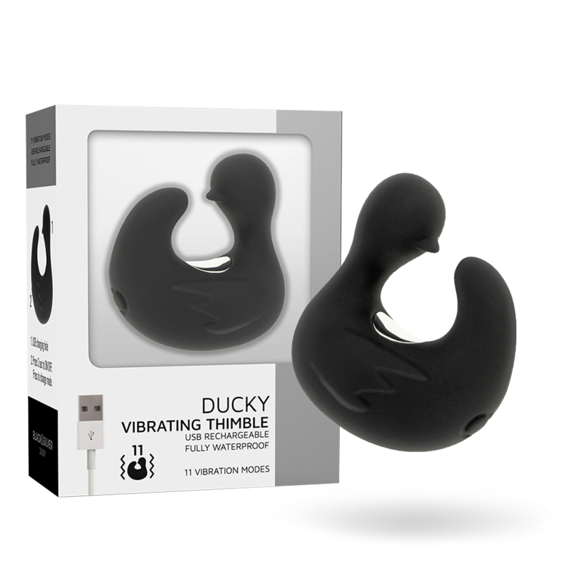 BLACK&SILVER - DÉ À DÉS À CANARD RECHARGEABLE EN SILICONE STIMULANT DUCKYMANIA BLACK&SILVER - DÉ À DÉS À CANARD RECHARGEABLE EN SILICONE STIMULANT DUCKYMANIA