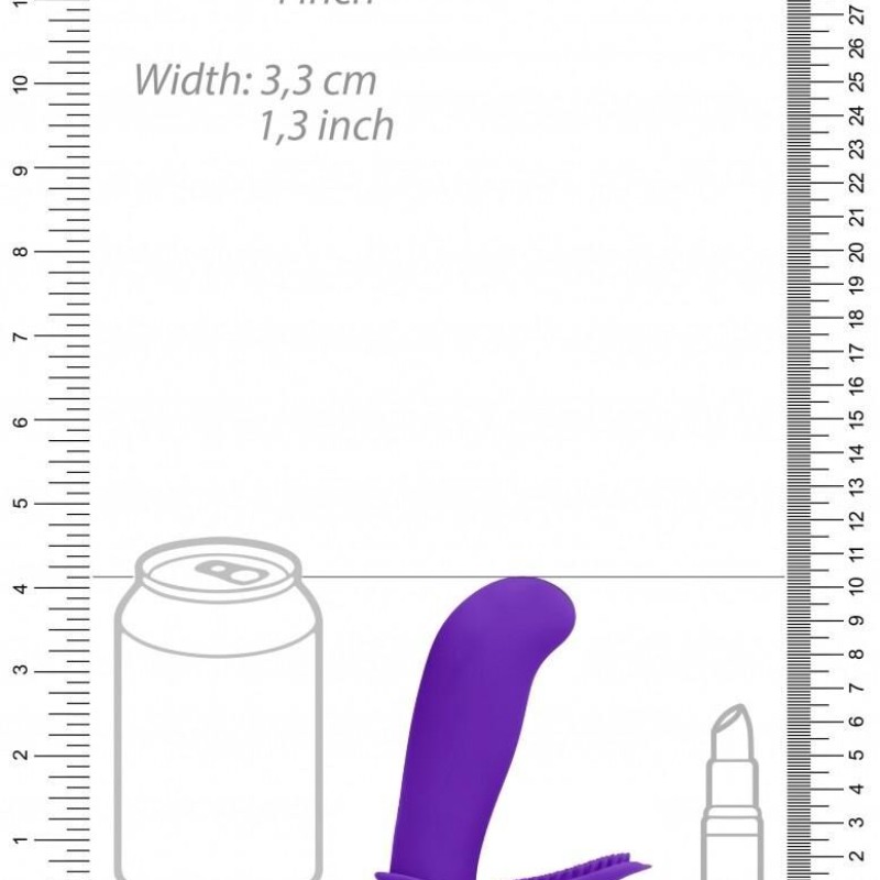 Stimulateur vibrant LEON 8.5 x 3cm Violet Stimulateur vibrant LEON 8.5 x 3cm Violet