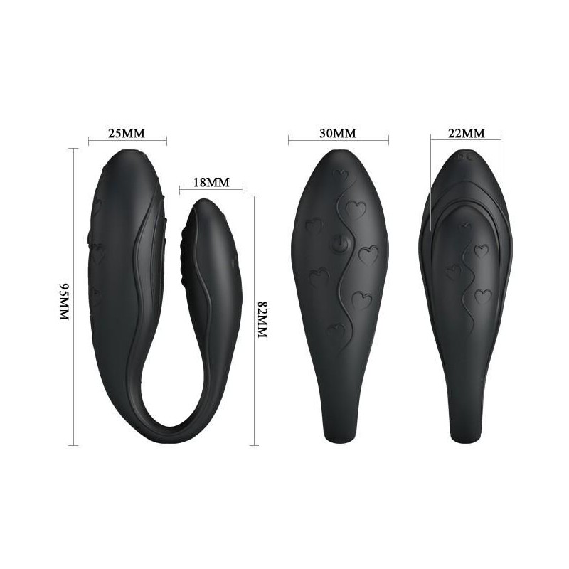 Sextoy pour couple Indulgence Plus - Noir Sextoy pour couple Indulgence Plus - Noir