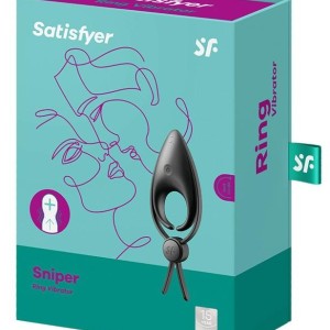 Cockring vibrant Sniper Satisfyer 28mm Noir Cockring vibrant Sniper Satisfyer 28mm Noir