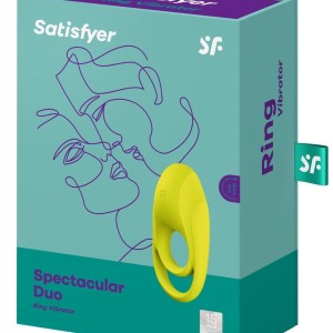 Cockring vibrant Satisfyer Spectacular Duo Jaune Cockring vibrant Satisfyer Spectacular Duo Jaune