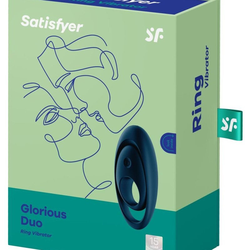 Cockring vibrant Satisfyer Glorious Duo Navy Cockring vibrant Satisfyer Glorious Duo Navy