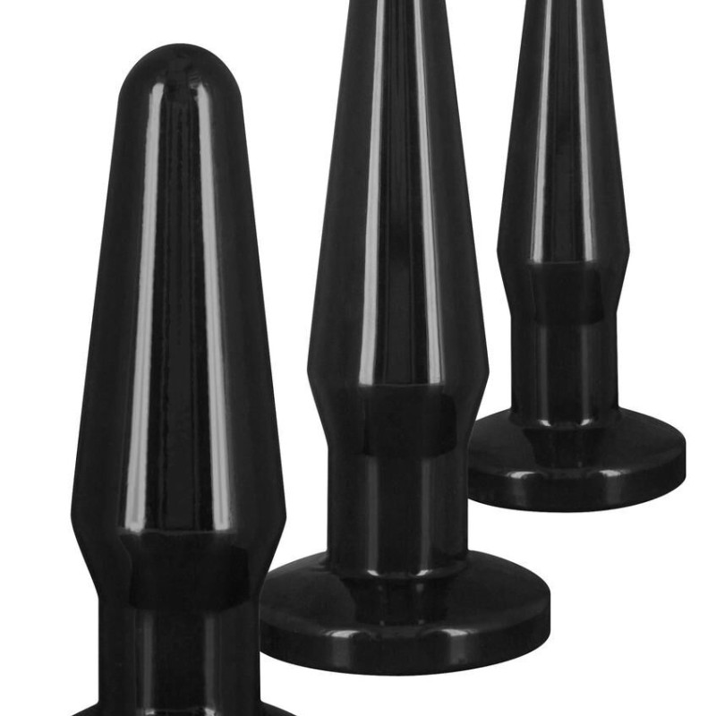 Lot de 3 plugs Best Butt Noirs Lot de 3 plugs Best Butt Noirs