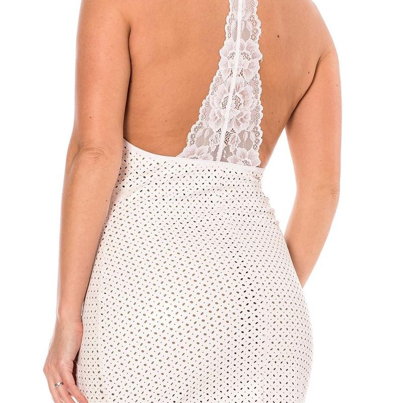 robe blanche, simili cuir et dentelle de la marque de robe be lily robe blanche, simili cuir et dentelle de la marque de robe be lily