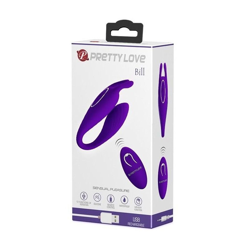 Stimulateur de clitoris Bill Pretty Love 10 x 3.3 cm Violet Stimulateur de clitoris Bill Pretty Love 10 x 3.3 cm Violet