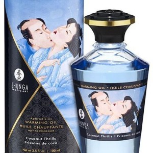 Huile de massage Chauffante Aphrodisiaque - Frisson COCO 100 mL Huile de massage Chauffante Aphrodisiaque - Frisson COCO 100 mL