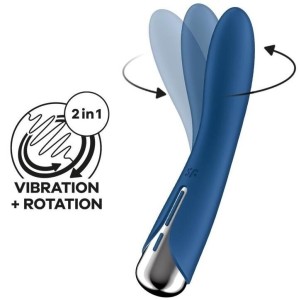 Stimulateur Spinning Vibe 1 - 11 x 3cm Bleu Stimulateur Spinning Vibe 1 - 11 x 3cm Bleu