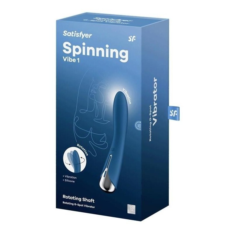 Stimulateur Spinning Vibe 1 - 11 x 3cm Bleu Stimulateur Spinning Vibe 1 - 11 x 3cm Bleu
